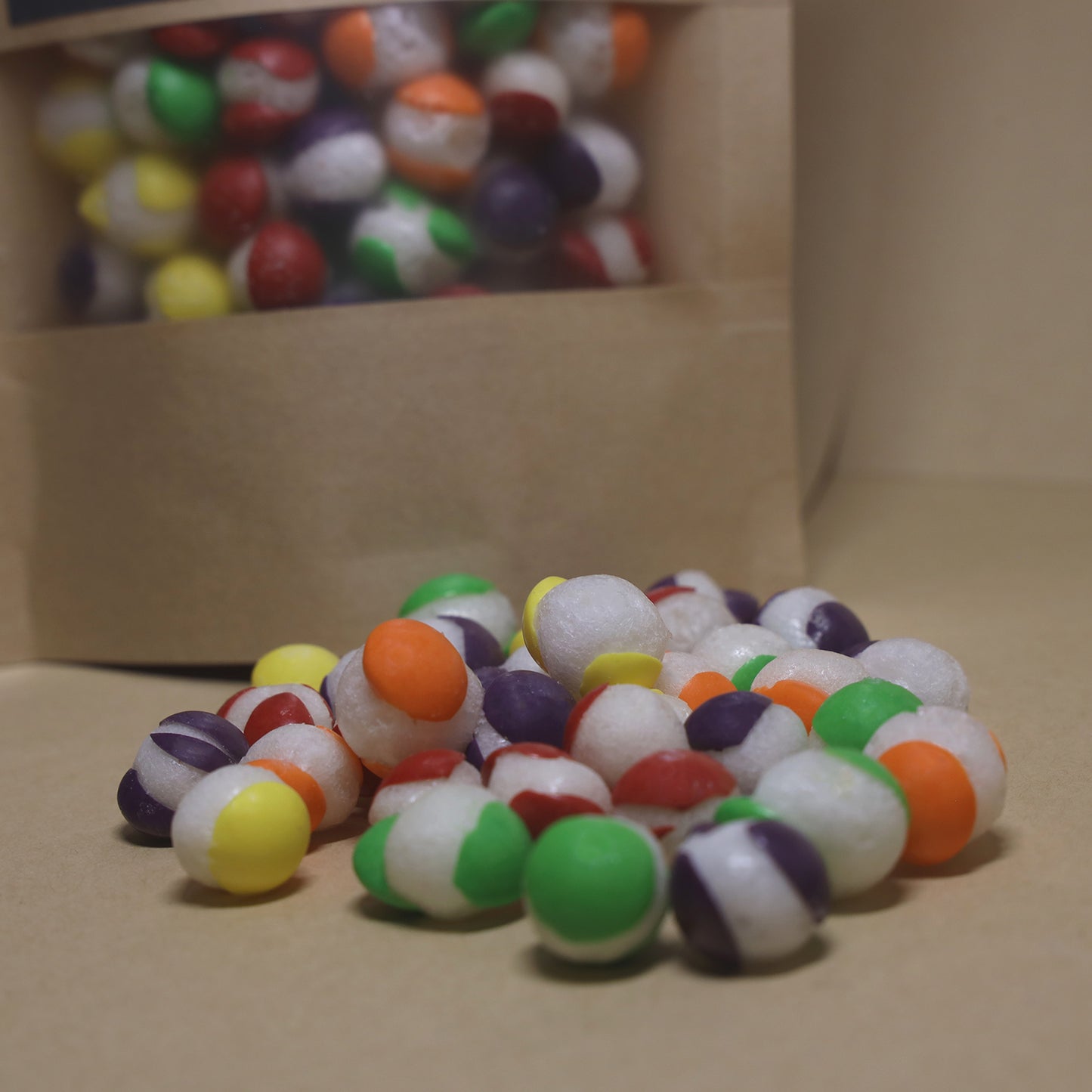 Rock Bites Freeze Dried Sweets - Mixed Fruit Flavour - Intensified Flavour and Satisfyingly Crunchy