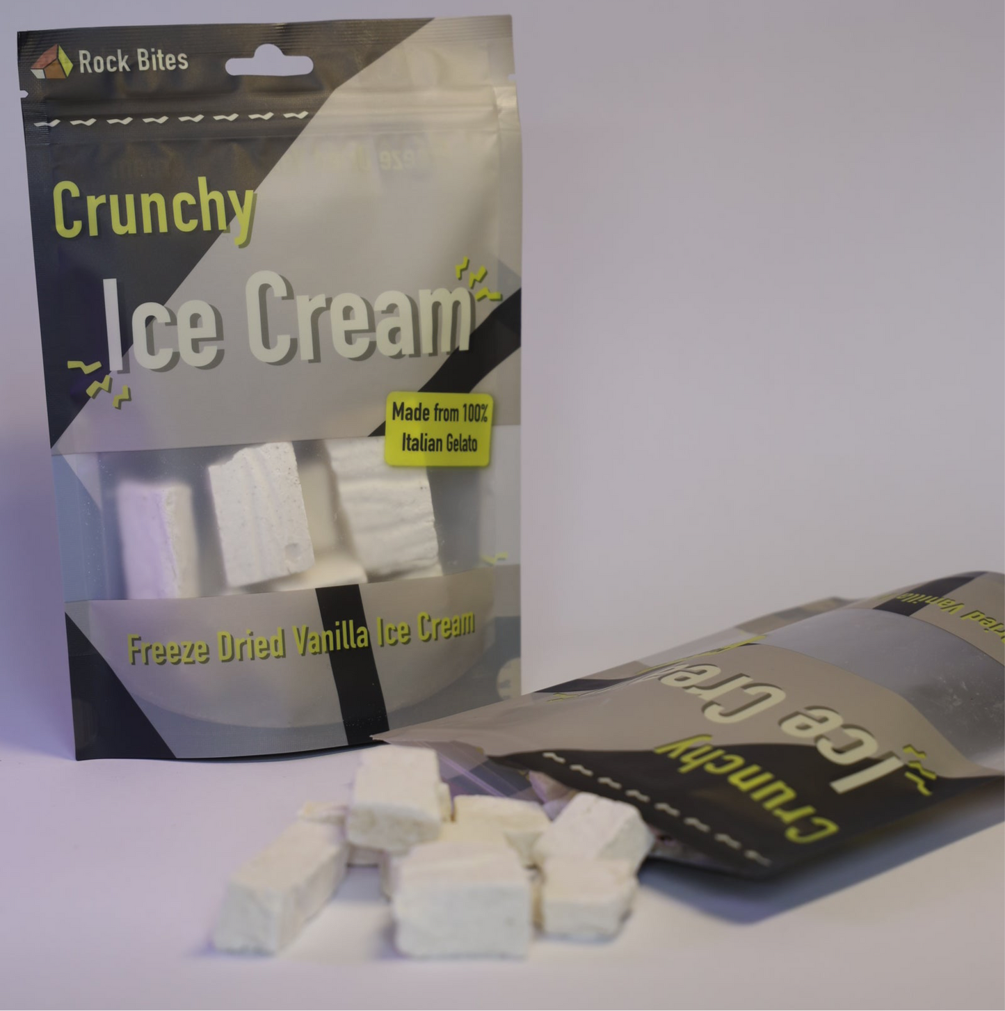 Freeze Dried Ice Cream 3 Pouch Combo - 1 Vanilla , 1 Chocolate, 1 Strawberry