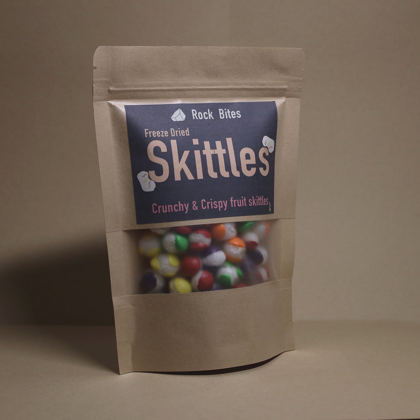 Rock Bites Freeze Dried Sweets - Crunchy Skittles Bag 60g