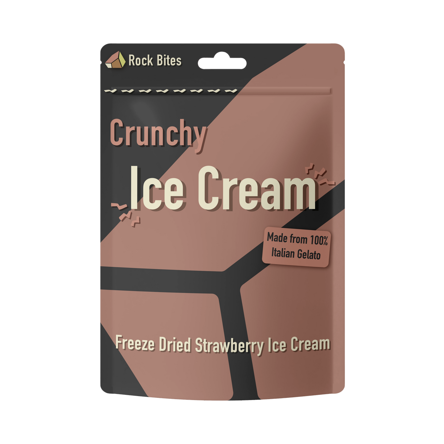 Freeze Dried Ice Cream 3 Pouch Combo - 1 Vanilla , 1 Chocolate, 1 Strawberry