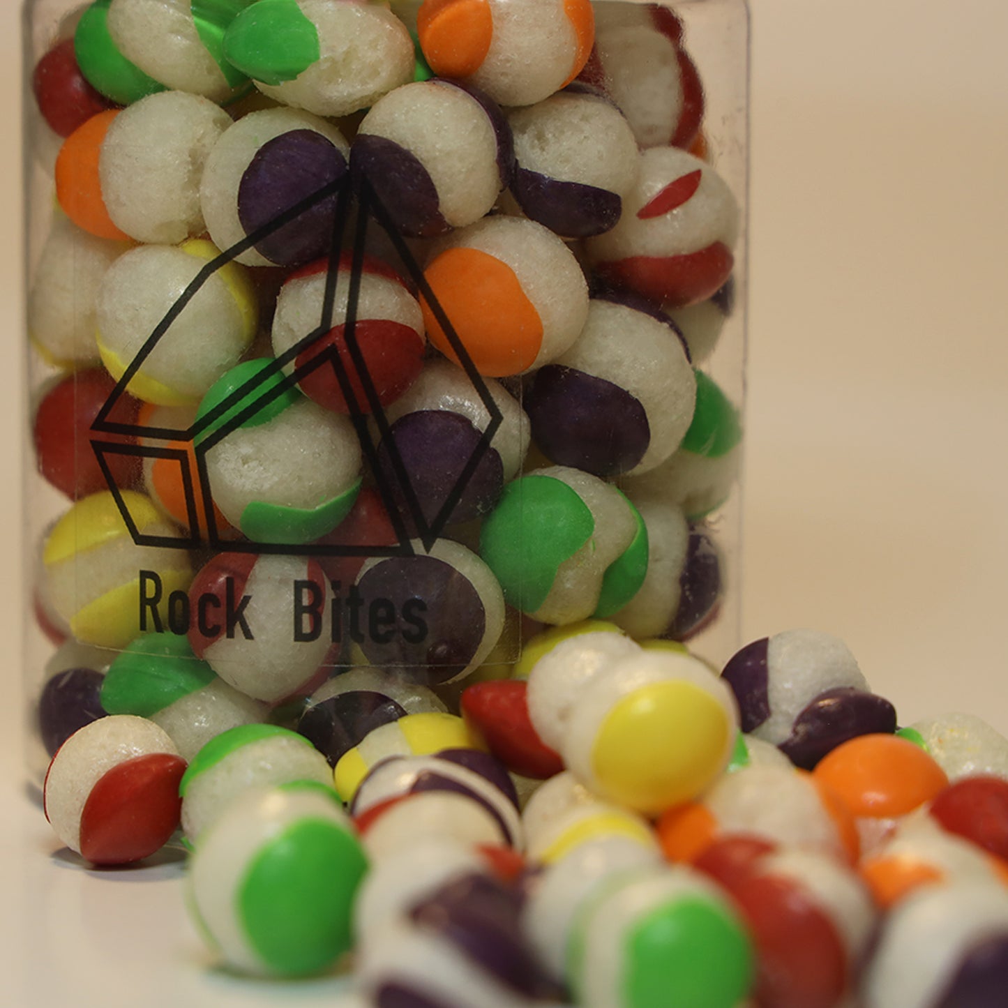 Rock Bites Freeze Dried Sweets - Crunchy Skittles 100g